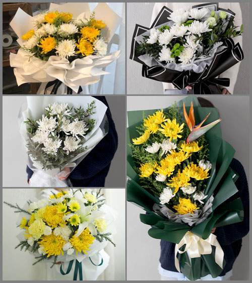 四川成都彭州市致和镇元通村白事花束代送
